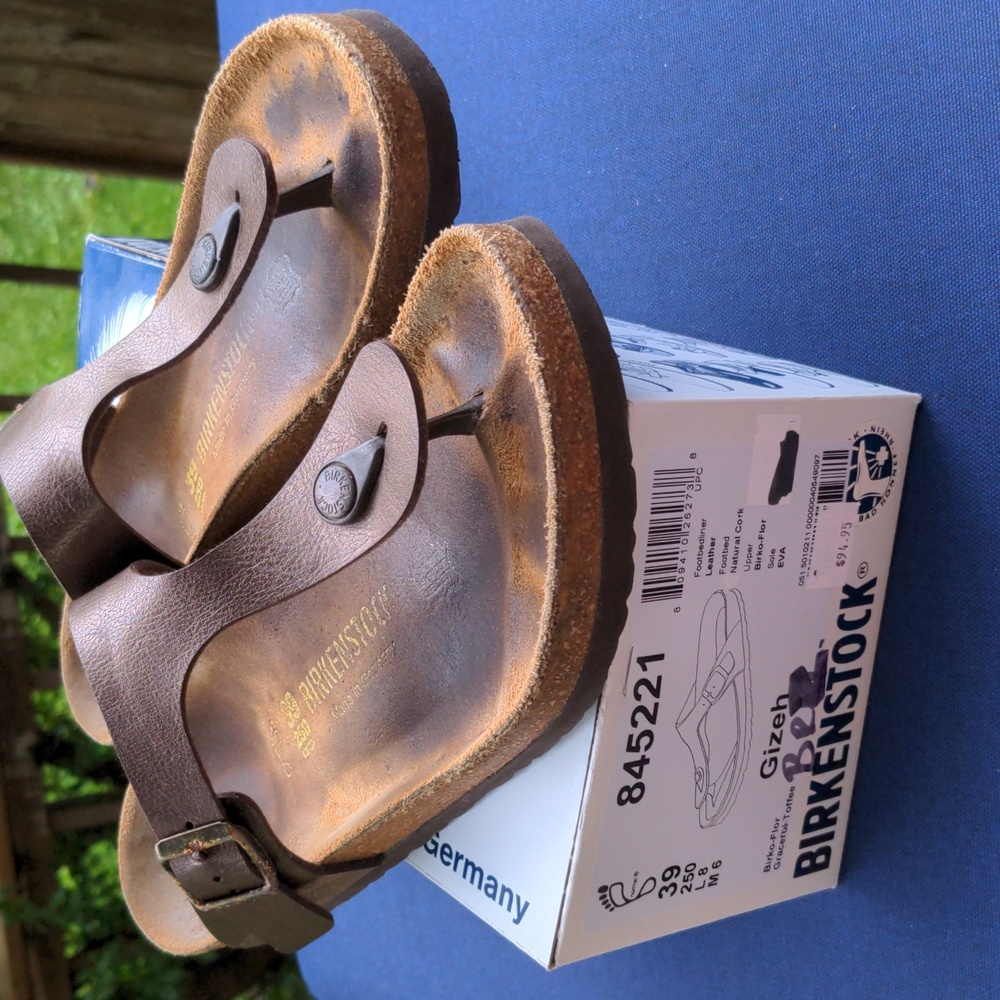 Birkenstock Gizeh 39 birko-flor bronze